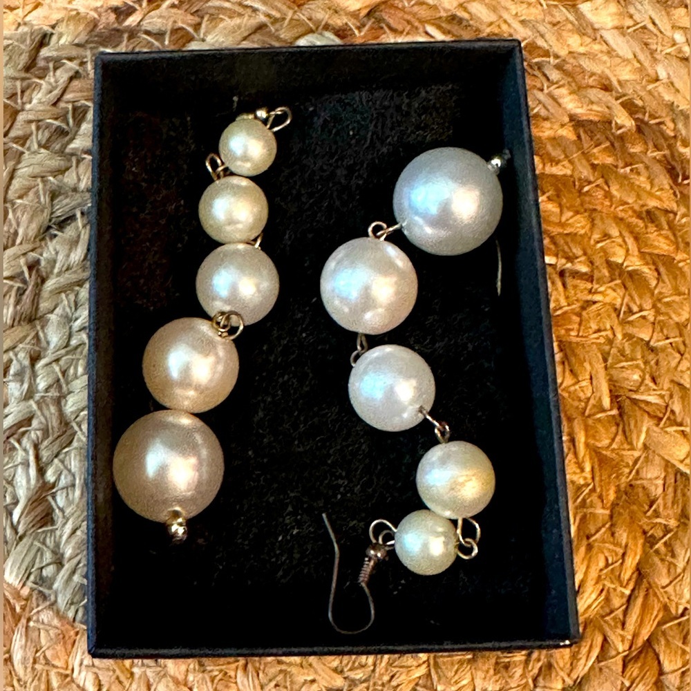 Faux Pearl Earrings